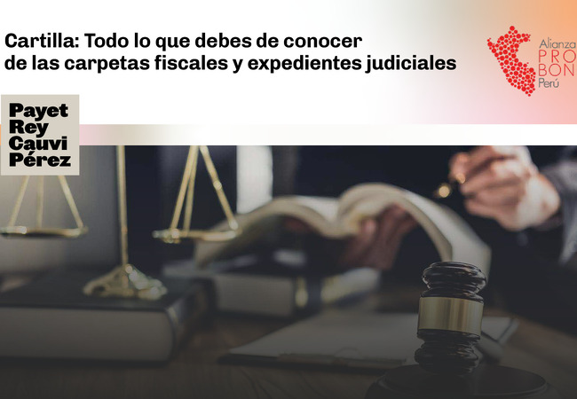 Cartilla informativa: Todo lo que debes de conocer de las carpetas fiscales y expedientes judiciales