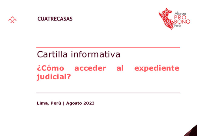 Cómo acceder al expediente Judicial