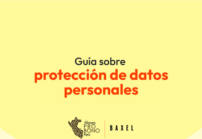 Guía sobre protección de datos personales