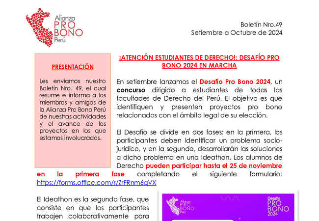 Pro Bono - Boletin N° 49